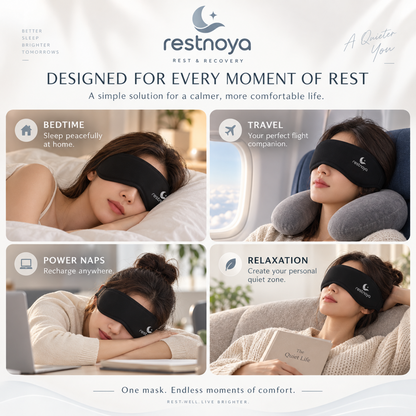 restnoya® 2-in-1 Blackout Sleep Mask & Earplugs
