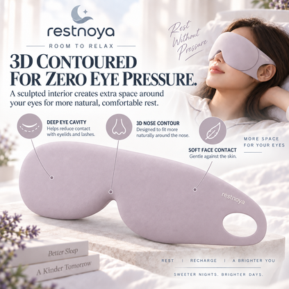 restnoya® 3D Contoured Blackout Sleep Mask