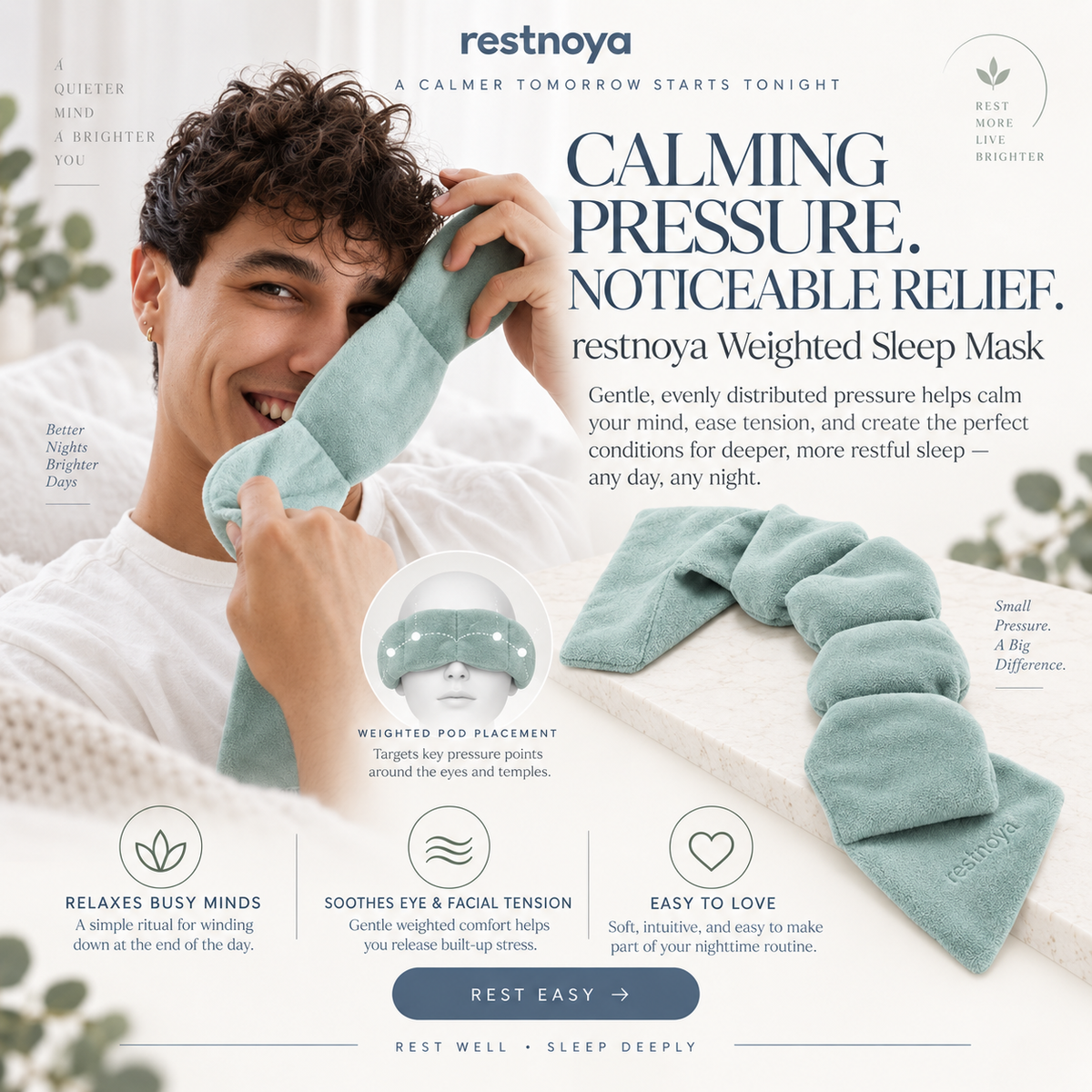 restnoya® | Weighted Sleep Mask
