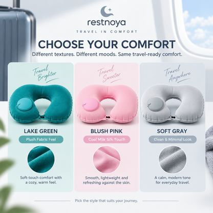 restnoya® Inflatable Travel Neck Pillow