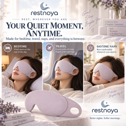 restnoya® 3D Contoured Blackout Sleep Mask