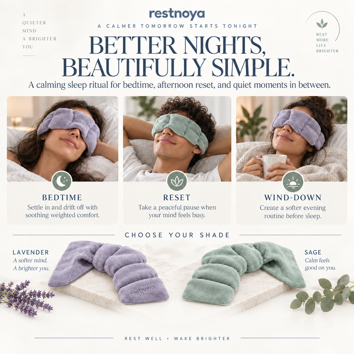 restnoya® | Weighted Sleep Mask