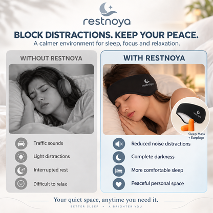 restnoya® 2-in-1 Blackout Sleep Mask & Earplugs